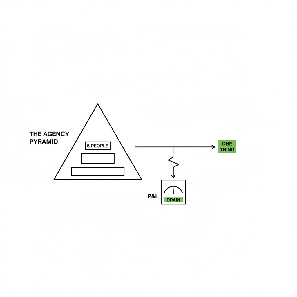 why the traditional agency pyramid drains your p&l